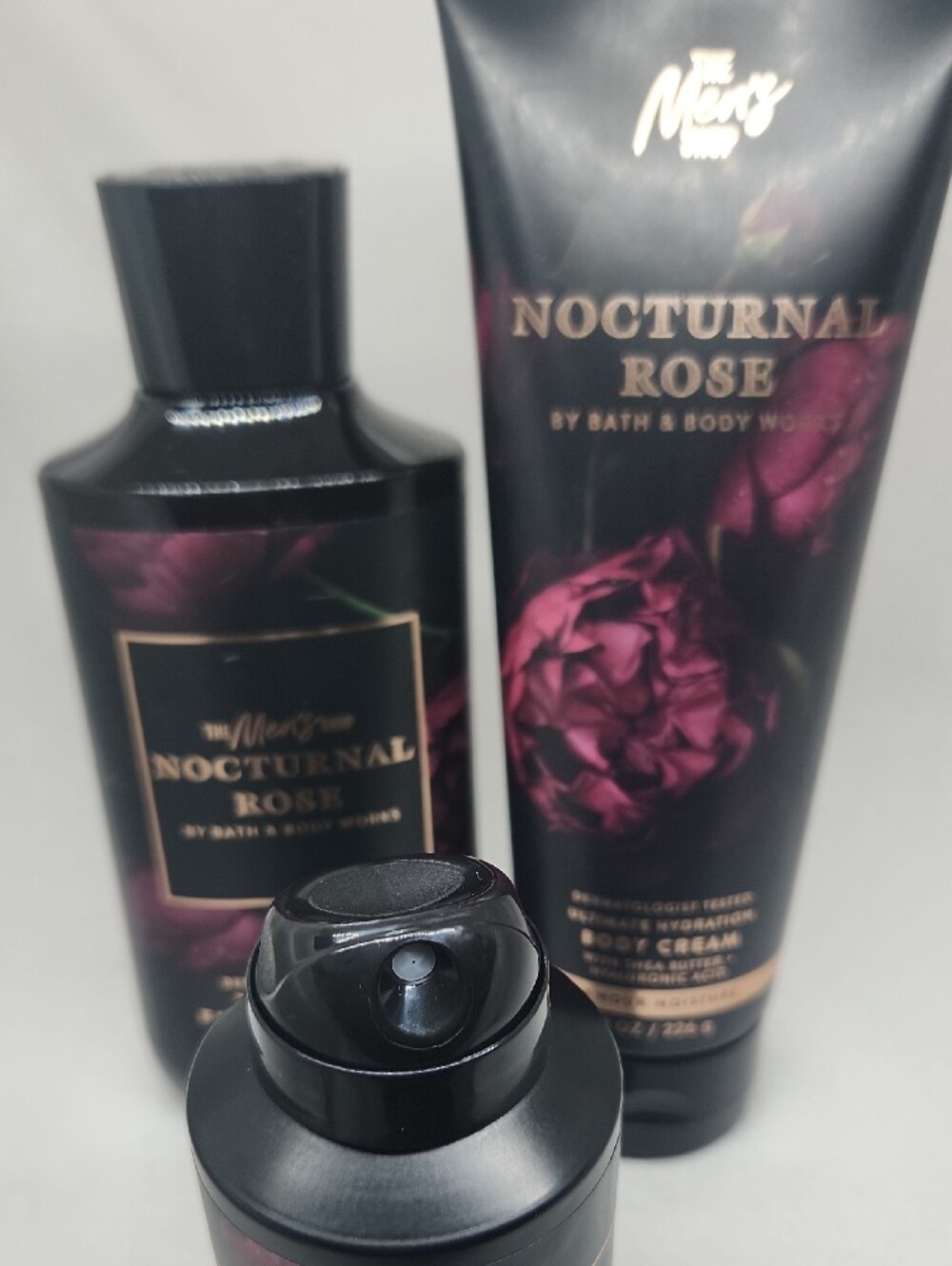 Bath and Body Works Nocturnal Rose Men's Set 3-in-1 Wash, Cream, & Mist New - Picture 10 of 10